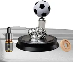 WLEWORLDLOOKENTERPRISES Football Car Air Freshener Finger Football Car Air Rotating Black Diffuser  5 ml-thumb4