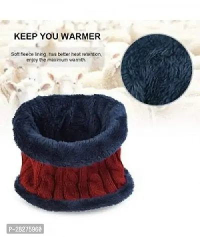 Classy Woolen Beanie Cap with Neck Warmer for Unisex-thumb2