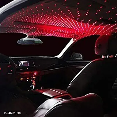 Techobucks Auto Roof Star Projector Lights USB Portable Adjustable Flexible Interior Car Night Decorations with Romantic Galaxy Atmosphere fit Car Ceiling Bedroom Party and More Car Fancy Lights  Black