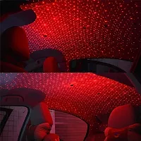 EFFULGENT Night Led Car Roof Top Mini Laser USB Decoration Star Light Car Fancy Lights  Red-thumb1