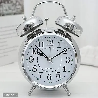 Analog Silver Clock