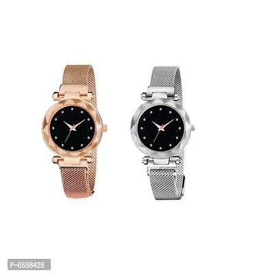 Megnet Watch For Women and Girls pack of 2