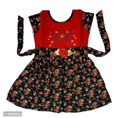 Classy Printed Frock for Kids Girl-thumb0