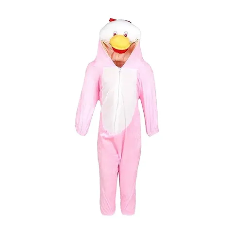 Raj Costume Kids Girl Duck Cartoon Costume Fancy Dress school function Theme Party (Pink )