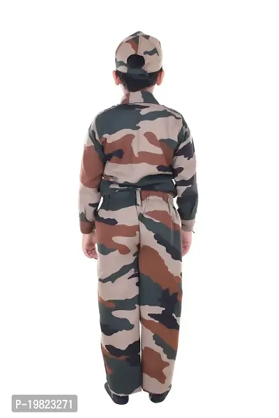 Raj Costume Army Dress for Kids, Indian Military Soldier, New Army 3 Pcs (3 Years)-thumb2