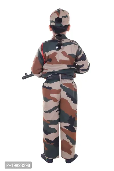 Raj Costume Army Dress for Kids, Indian Military Soldier, New Army Basic (3 Years)-thumb3