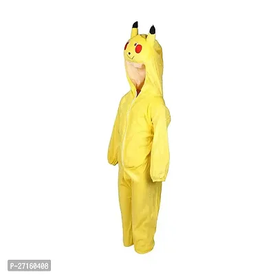 Raj Costume Kids Pikachu Cartoon Costume  Fancy Dress school function Theme Party (Yellow )-thumb2