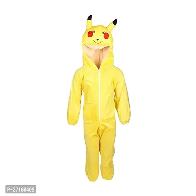 Raj Costume Kids Pikachu Cartoon Costume  Fancy Dress school function Theme Party (Yellow )-thumb0