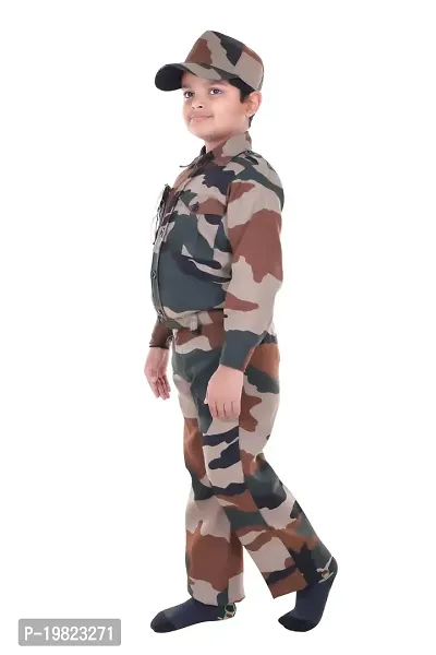 Raj Costume Army Dress for Kids, Indian Military Soldier, New Army 3 Pcs (3 Years)-thumb3
