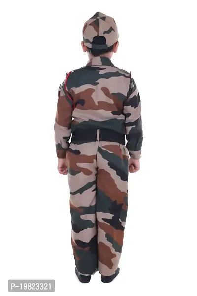 Raj Costume Army Dress for Kids, Indian Military Soldier, New Army Full (3 Years)-thumb5