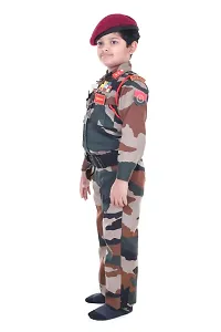 Raj Costume Army Dress for Kids, Indian Military Soldier, New Army Beret (3 Years)-thumb4