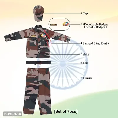 Raj Costume Army Dress for Kids, Indian Military Soldier, New Army Basic (3 Years)-thumb5