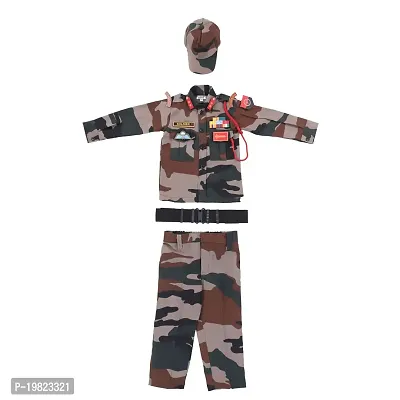 Raj Costume Army Dress for Kids, Indian Military Soldier, New Army Full (3 Years)-thumb2