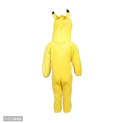 Raj Costume Kids Pikachu Cartoon Costume  Fancy Dress school function Theme Party (Yellow )-thumb4