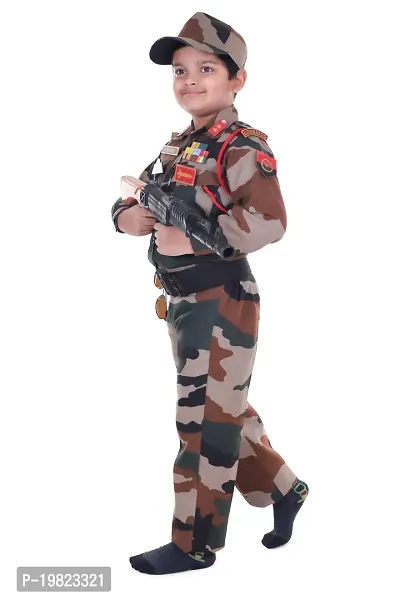 Raj Costume Army Dress for Kids, Indian Military Soldier, New Army Full (3 Years)-thumb3