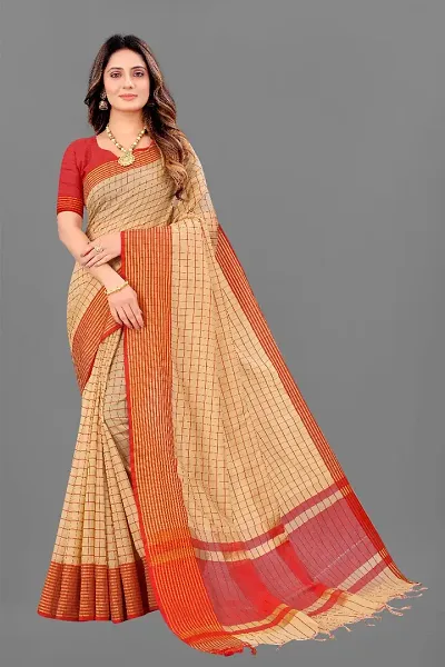 Must Have Cotton Silk Saree with Blouse piece 