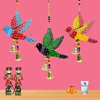 DRAVY HANDICRAFTS Bird Hanging Decor Home Decoration Main Door Garden Wall Hanging Latkan Decoration Show Piece Office Cafe Festival Decorative Wall Decor(Length-11 inch) (A 1)-thumb1