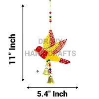 DRAVY HANDICRAFTS Hanging Fish Handmade and Hand-Painted Main Door Latkan Toran For Pooja Garden Wall Hanging Balcony Decoration Items For Room Wall D?cor for Home (Set Of 2 Unit) (Length- 24 inch) (Multicolour 1)-thumb3