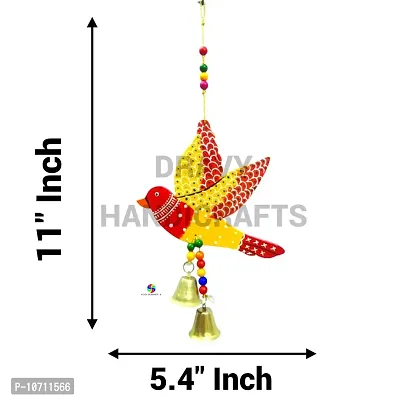 DRAVY HANDICRAFTS Hanging Fish Handmade and Hand-Painted Main Door Latkan Toran For Pooja Garden Wall Hanging Balcony Decoration Items For Room Wall D?cor for Home (Set Of 2 Unit) (Length- 24 inch) (Multicolour 1)-thumb4