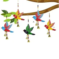 DRAVY HANDICRAFTS Bird Hanging Decor Home Decoration Main Door Garden Wall Hanging Latkan Decoration Show Piece Office Cafe Festival Decorative Wall Decor(Length-11 inch) (A 3)-thumb1