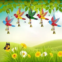 DRAVY HANDICRAFTS Bird Hanging Decor Home Decoration Main Door Garden Wall Hanging Latkan Decoration Show Piece Office Cafe Festival Decorative Wall Decor(Length-11 inch) (A2)-thumb1