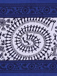 DRAVY HANDICRAFTS Double Bedsheet Rajasthani Jaipuri Traditional Printed Bedspread Bedcover Cotton Double Bedsheet with 2 Pillow Covers Size-90x84 Inches (A 9, Double, Queen)-thumb2