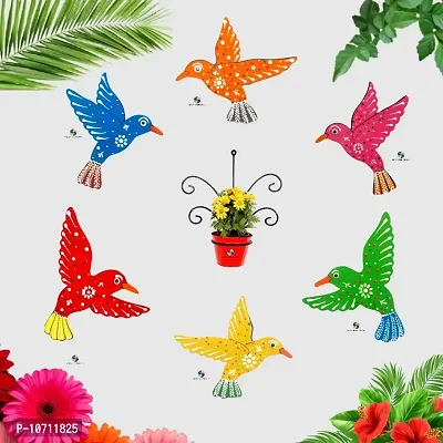 DRAVY HANDICRAFTS Bird Hanging Decor Home Decoration Main Door Garden Wall Hanging Latkan Decoration Show Piece Office Cafe Festival Decorative Wall Decor(Length-20 inch) (A7)-thumb3