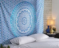 DRAVY HANDICRAFTS Tapestry Wall Hanging Mandala Ombre Tapestry Cotton Wall Hanging Tapestry Wall Hanging Wall D?cor (Multicolour, 84X54 Inches)-thumb3