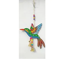 DRAVY HANDICRAFTS Hanging Bird Hand Painted Main Door Latkan Toran for Garden Decorative Wall Hanging Balcony Decoration Hanging Items for Living Room Office Wall D?cor Decorative for Home-thumb1