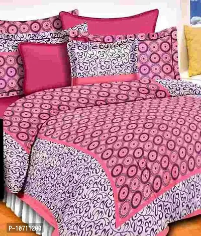 DRAVY HANDICRAFTS Double Bedsheet Rajasthani Jaipuri Traditional Printed Bedspread Bedcover Cotton Double Bedsheet with 2 Pillow Covers Size-90x84 Inches (Multicolour 2, Double, Queen)-thumb4