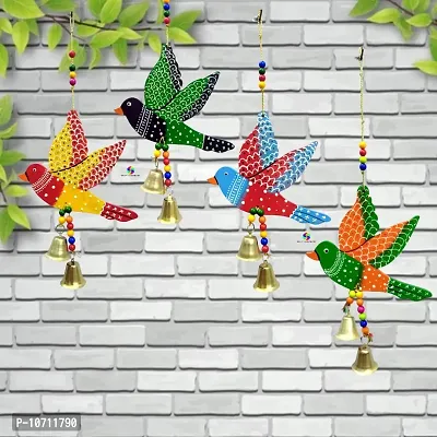 DRAVY HANDICRAFTS Bird Hanging for Decoration Main Door Garden Wall Hanging Balcony Decorative Items for Room Home Wall D?cor (Length-11 inch) (A 2)-thumb3