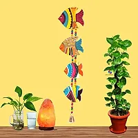 DRAVY HANDICRAFTS Hanging Fish Hand-Painted Main Door Latkan Toran For Garden Decorative Wall Hanging Balcony Decoration Hanging Items For Living Room Wall D?cor Decorative for Home (Length-24 inch)(Multicolour 6)-thumb1