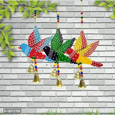 DRAVY HANDICRAFTS Bird Hanging Decor Home Decoration Main Door Garden Wall Hanging Latkan Decoration Show Piece Office Cafe Festival Decorative Wall Decor(Length-11 inch) (A 1) (A 1)-thumb4