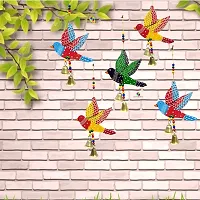 DRAVY HANDICRAFTS Hanging Fish Handmade and Hand-Painted Main Door Latkan Toran For Pooja Garden Wall Hanging Balcony Decoration Items For Room Wall D?cor for Home (Set Of 2 Unit) (Length- 24 inch) (Multicolour 1)-thumb1