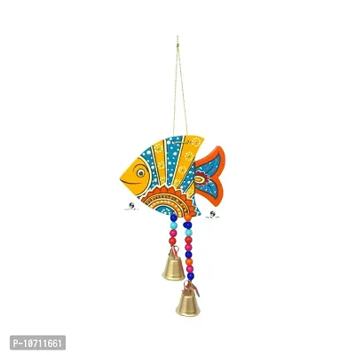 DRAVY HANDICRAFTS Hanging Fish Main Door Latkan Toran for Pooja Garden Decor Wall Hanging Balcony Decoration Hanging Decorative Items for Room Wall D?cor for Home (Set of 4 Unit) (Length-12 inch)-thumb4