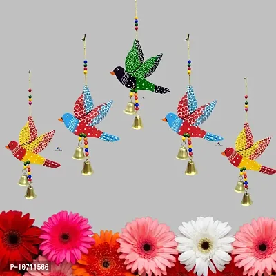 DRAVY HANDICRAFTS Hanging Fish Handmade and Hand-Painted Main Door Latkan Toran For Pooja Garden Wall Hanging Balcony Decoration Items For Room Wall D?cor for Home (Set Of 2 Unit) (Length- 24 inch) (Multicolour 1)