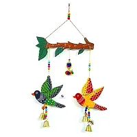 DRAVY HANDICRAFTS Bird Hanging Decor Home Decoration Main Door Garden Wall Hanging Latkan Decoration Show Piece Office Cafe Festival Decorative Wall Decor(Length-20 inch) (A6)-thumb1