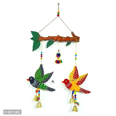 DRAVY HANDICRAFTS Bird Hanging Decor Home Decoration Main Door Garden Wall Hanging Latkan Decoration Show Piece Office Cafe Festival Decorative Wall Decor(Length-20 inch) (A6)-thumb2