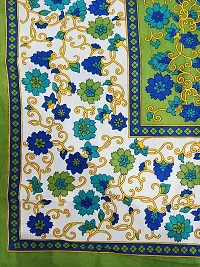 DRAVY HANDICRAFTS Double Bedsheet 300 TC Ahmadabad Rajasthani Jaipuri Printed Bedspread Bedcover Cotton Double Bedsheet with 2 Pillow Covers Size-90x84 Inches (Multicolour 4, Double, Queen)-thumb3