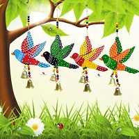 DRAVY HANDICRAFTS Bird Hanging for Decoration Main Door Garden Wall Hanging Balcony Decorative Items for Room Home Wall D?cor (Length-11 inch) (A 2)-thumb1