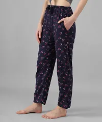 Trendy Multicoloured Cotton Printed Pajama For Women Pack Of 2-thumb2