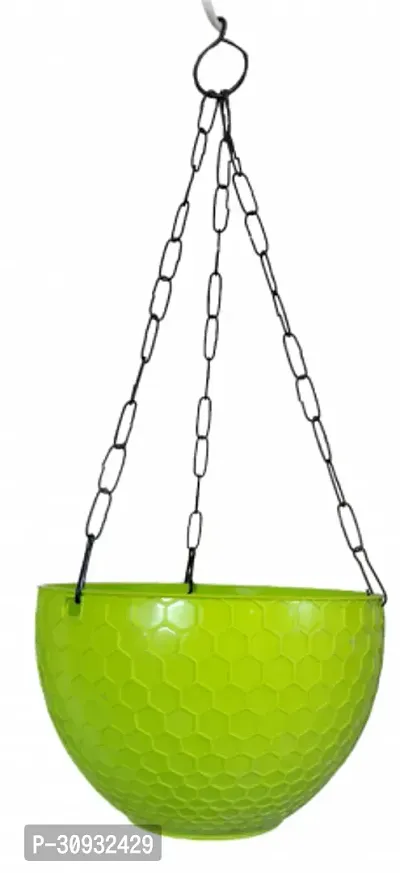 6 inch Hexa Hanging Basket Green Colour