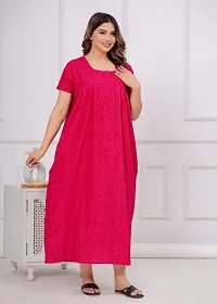 Elegant Cotton Nighty For Women-thumb1