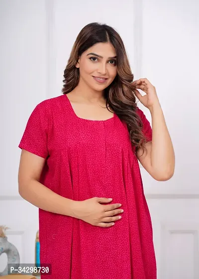 Elegant Cotton Nighty For Women-thumb4