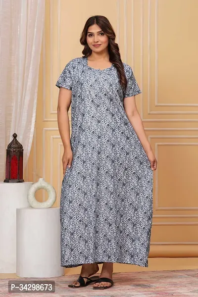 Elegant Cotton Nighty For Women-thumb0