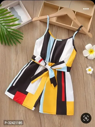 Stylish Multicoloured Cotton Colourblocked Frocks For Girl