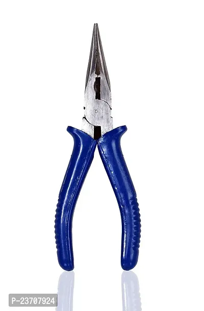 Rakshi Enterprises Nose Pliers For Home Use | Nose Plier | Long Nose Plier | Power And Hand Tools | Plier For Home Use, Nose Pliers Set Tools Kit, Blue, 1 Piece Diagonal Plier (Length : 9 Inch)-thumb2