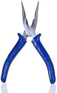 Rakshi Enterprises Nose Pliers For Home Use | Nose Plier | Long Nose Plier | Power And Hand Tools | Plier For Home Use, Nose Pliers Set Tools Kit, Blue, 1 Piece Diagonal Plier (Length : 9 Inch)-thumb2