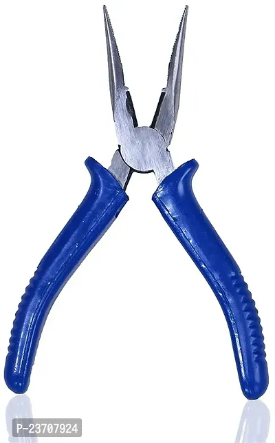 Rakshi Enterprises Nose Pliers For Home Use | Nose Plier | Long Nose Plier | Power And Hand Tools | Plier For Home Use, Nose Pliers Set Tools Kit, Blue, 1 Piece Diagonal Plier (Length : 9 Inch)-thumb3