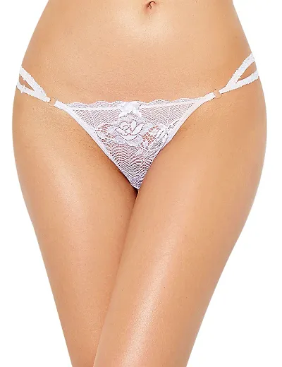 Women Thong/G-String Lace Panty (Color: Red)